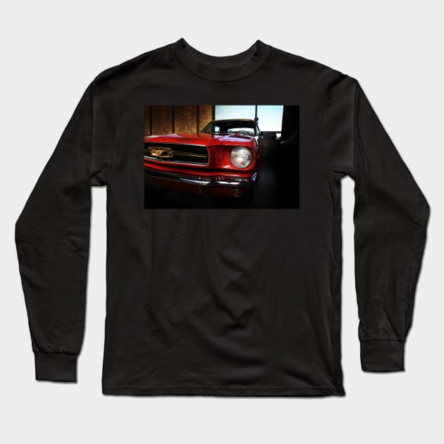 ford mustang classic car Long Sleeve T-Shirt by hottehue